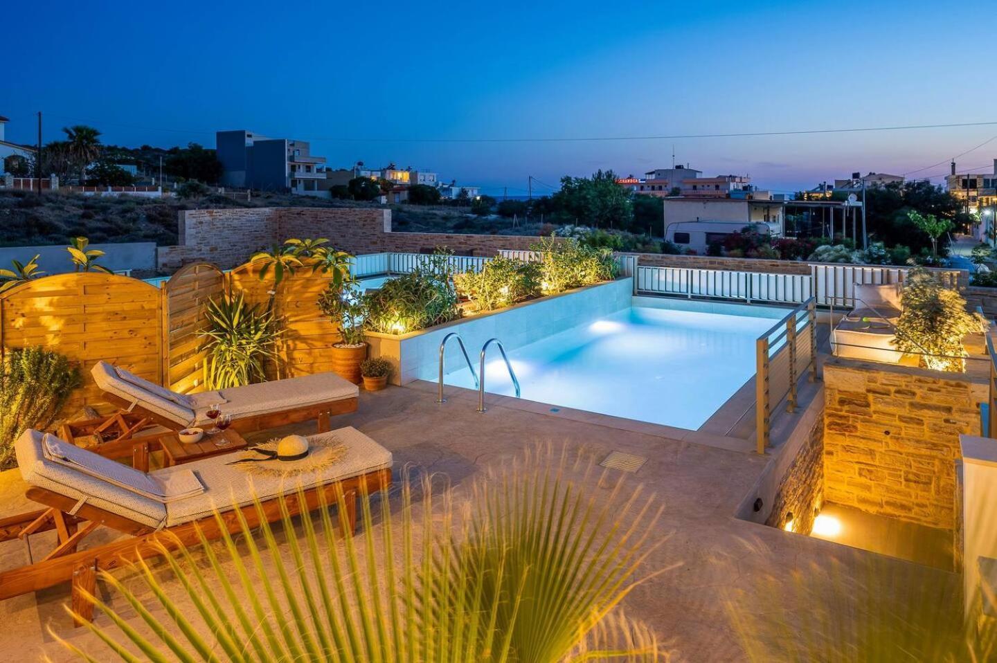Ammokrinos Luxury Homes,150M From The Beach 卡拉马基 外观 照片