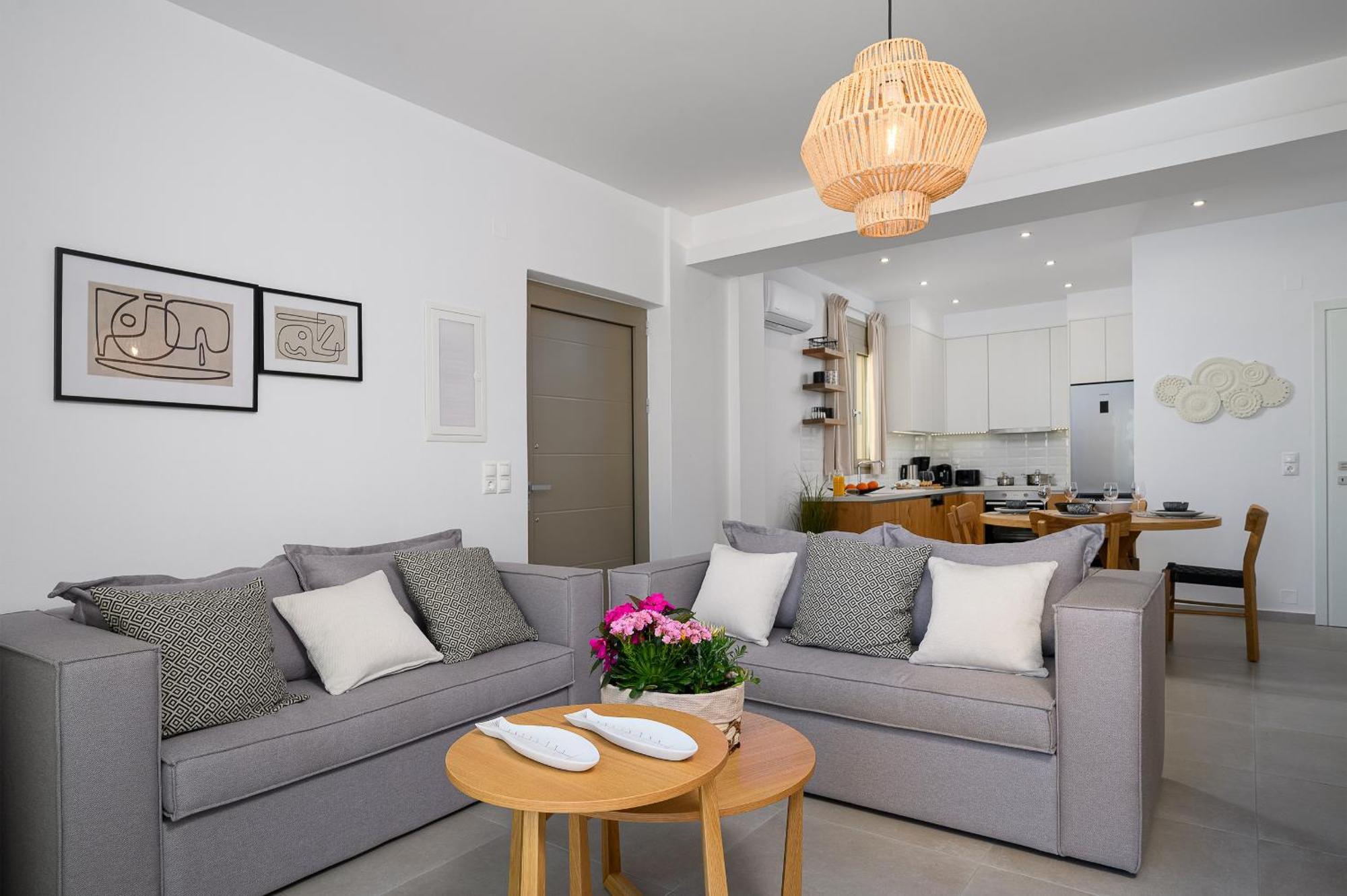 Ammokrinos Luxury Homes,150M From The Beach 卡拉马基 外观 照片