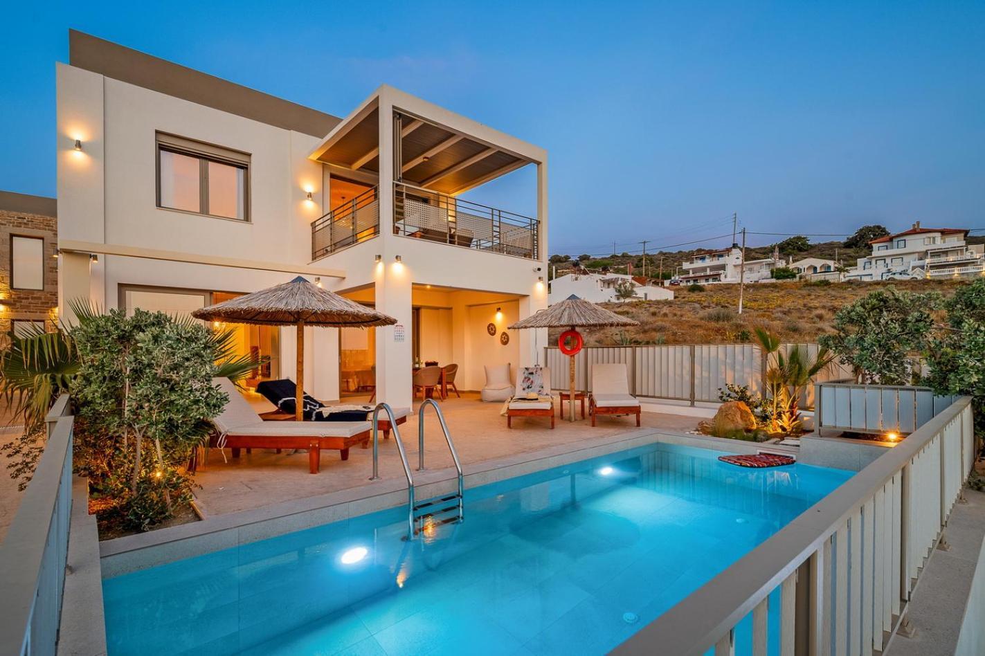 Ammokrinos Luxury Homes,150M From The Beach 卡拉马基 外观 照片