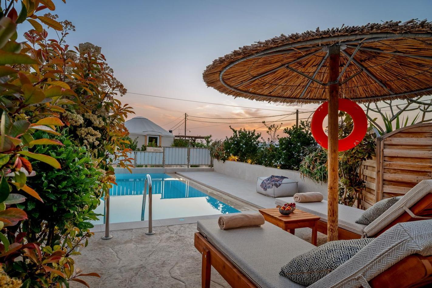 Ammokrinos Luxury Homes,150M From The Beach 卡拉马基 外观 照片